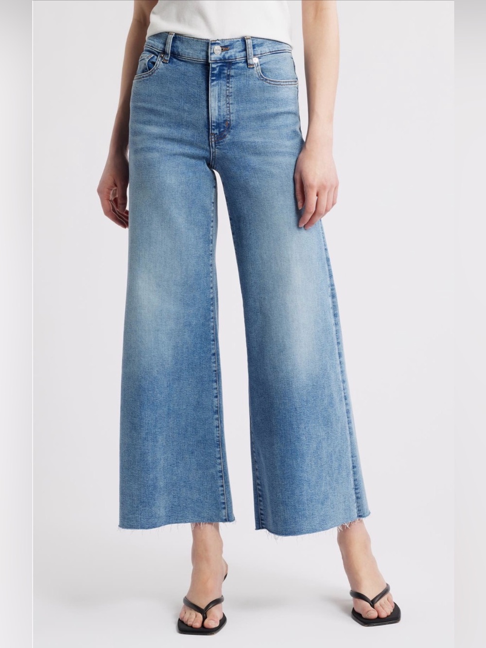 FRAME Le Palazzo Crop Wide Leg Jeans Size 32
